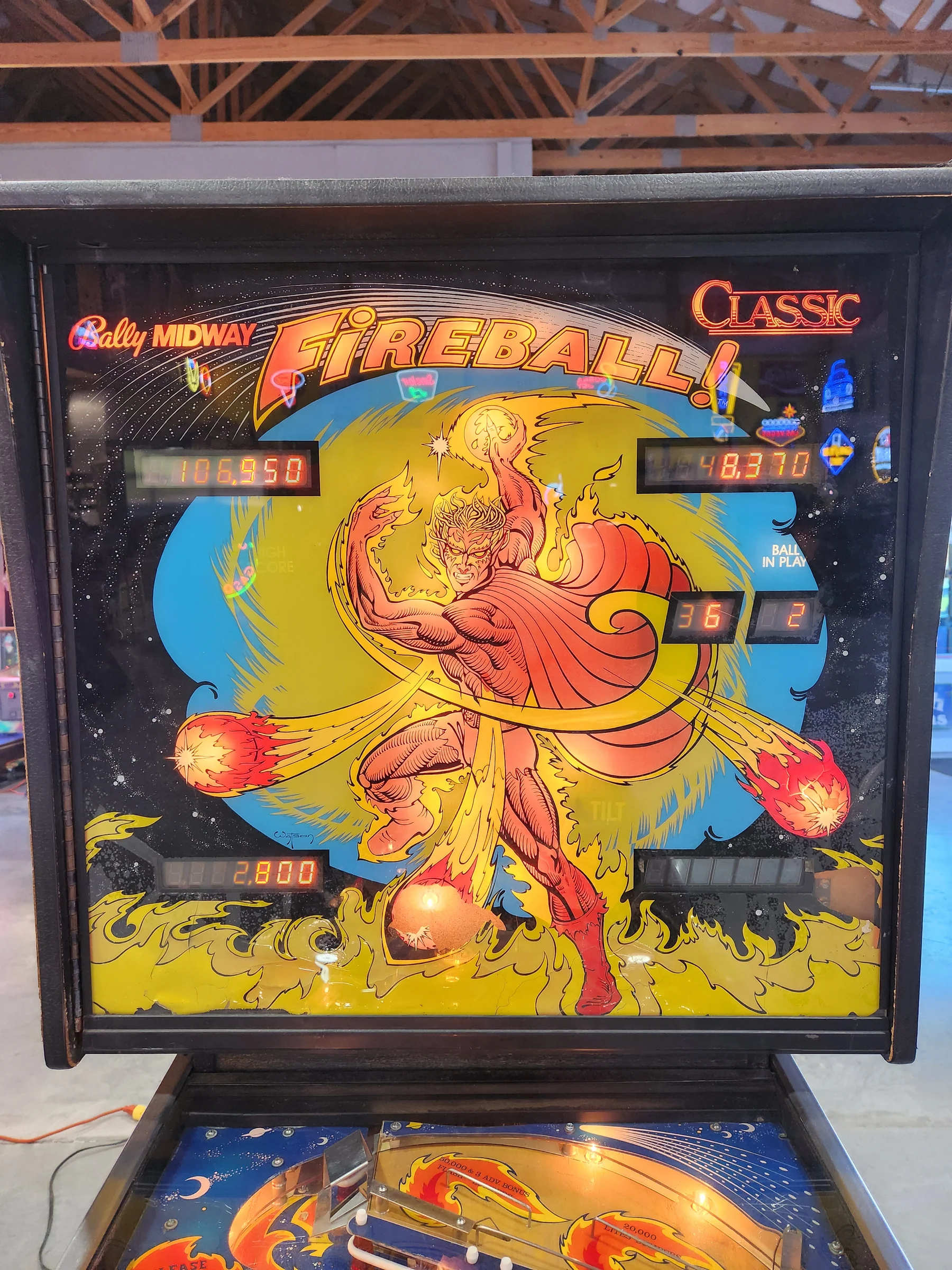 FIREBALL CLASSIC-1985 Bally Pinball Machine - Image 5
