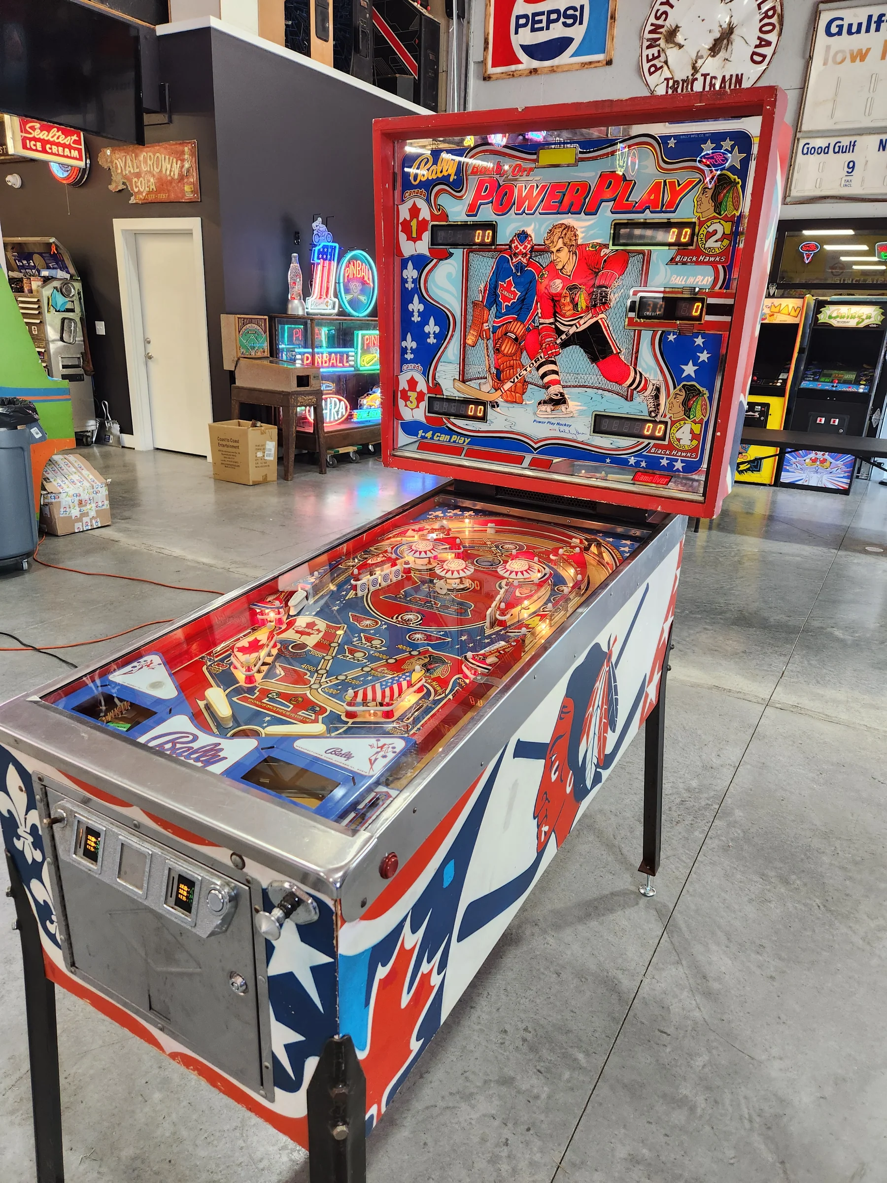 BOBBY ORR POWER PLAY-1978 Bally Pinball Machine - Image 9