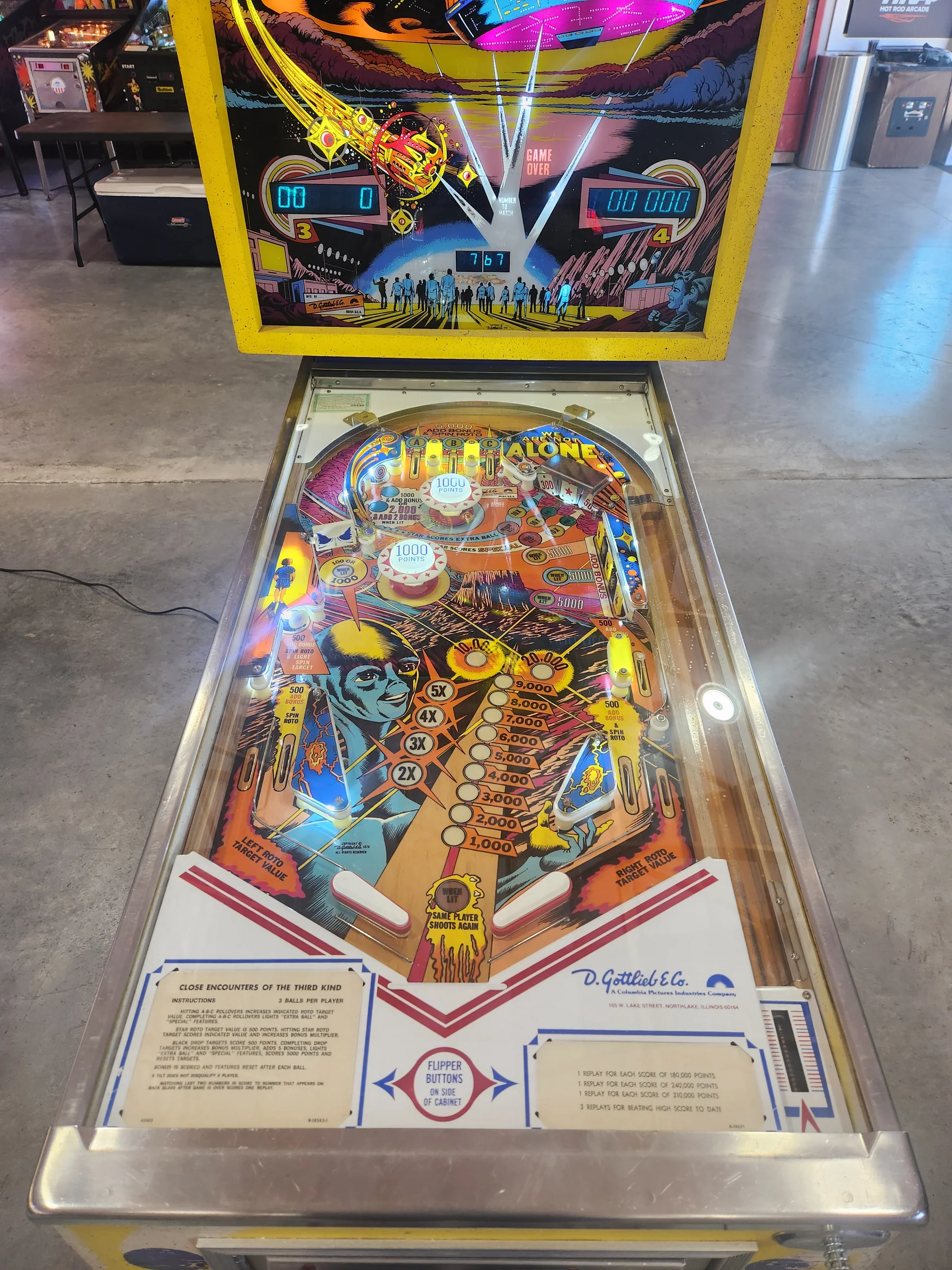 Close Encounters of the Third Kind Pinball Machine - Image 9