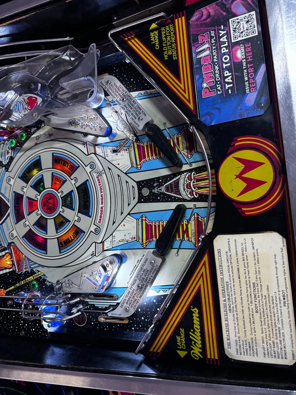 1991 Bride of Pin-Bot Pinball Machine - Image 4