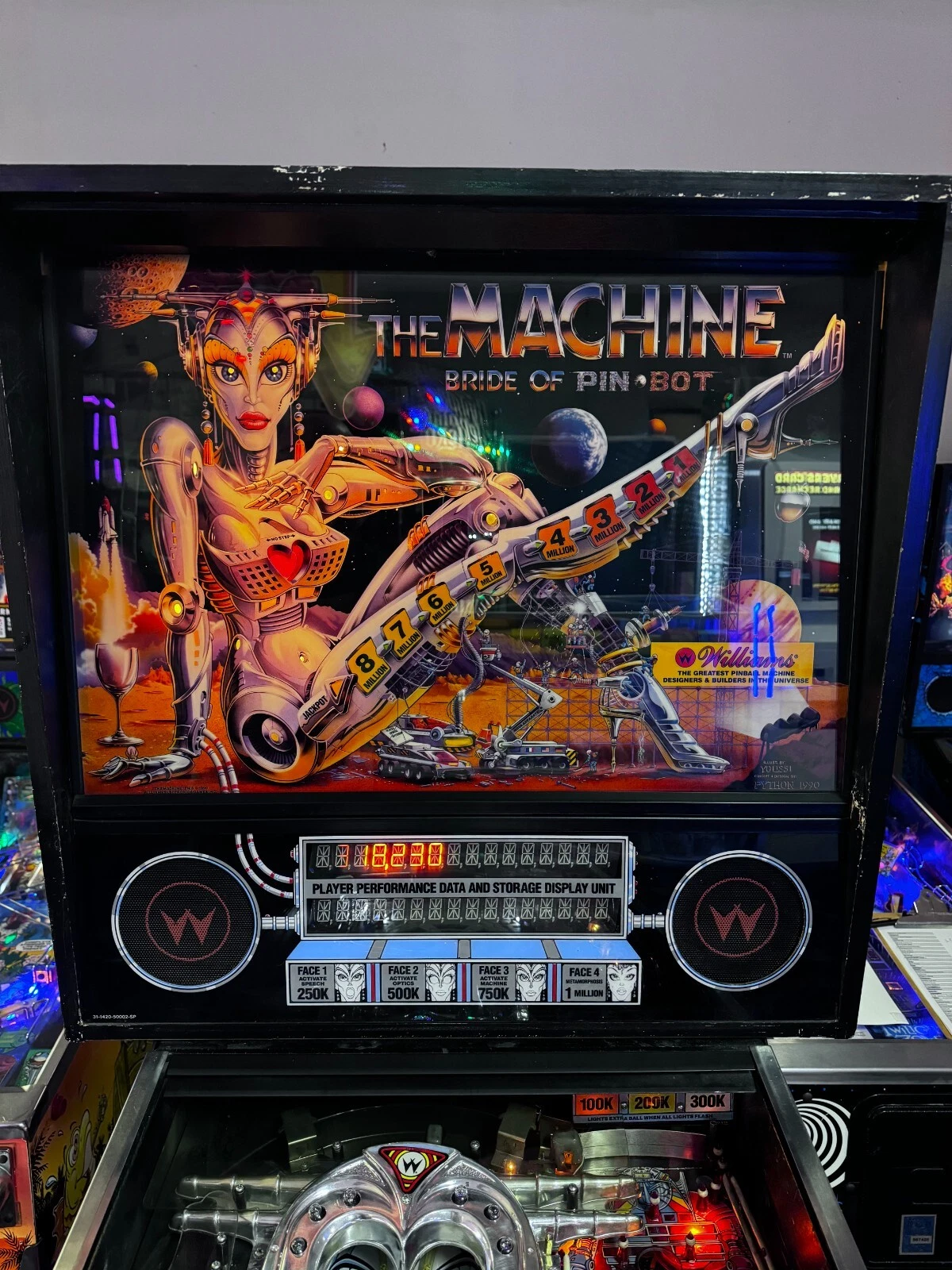 1991 Bride of Pin-Bot Pinball Machine - Image 9