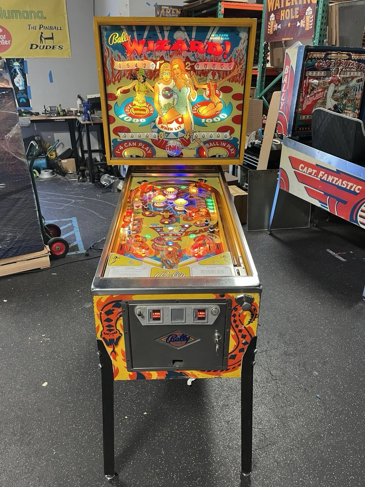 Wizard Pinball Machine 1975